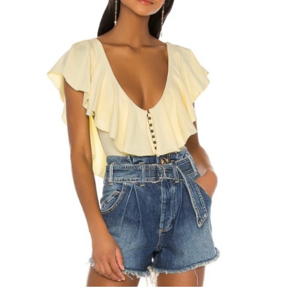 Free People Intimately Matilda Ruffle Bodysuit
